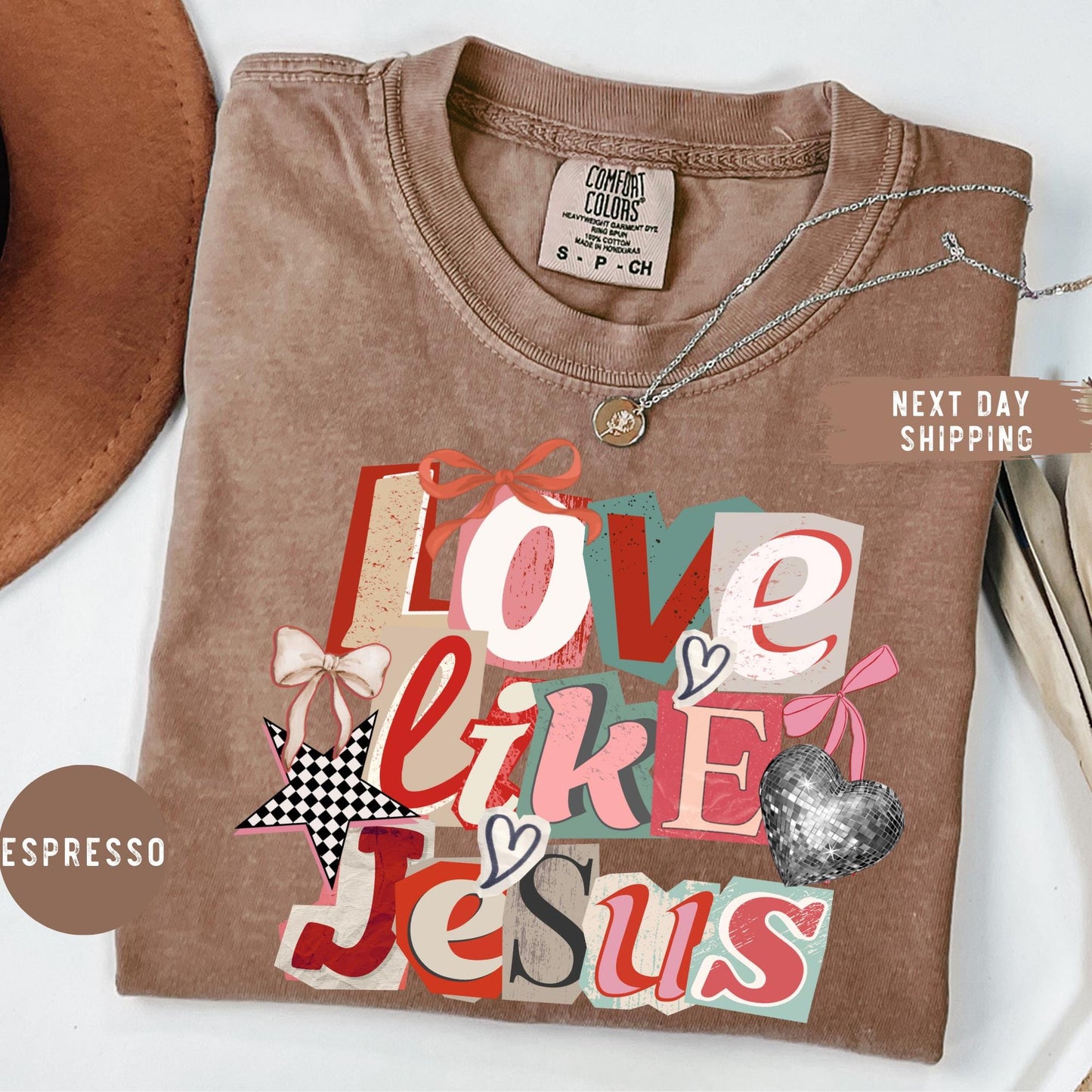 Comfort Colors® Love Like Jesus Shirt, Christian Shirt, Inspirational Bible Verse Tee, Religious Mom Shirt, Faith Gift, Christian Apparel