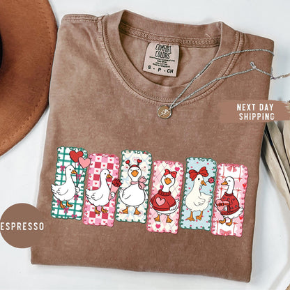 Comfort Colors® Just a Love Goose Valentine Day Shirt, Funny Valentine Shirt, Silly Goose Shirt, Cute Goose Lover Gift