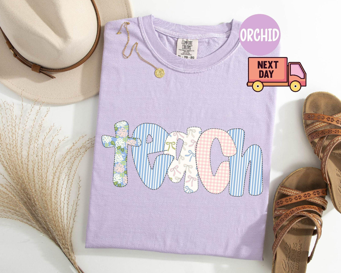 Comfort Colors® Floral Teacher Shirt Cute Teacher Gift Spring Floral Teacher Tee Gift for Teacher Teaching Shirt Teacher Appreciation Gift