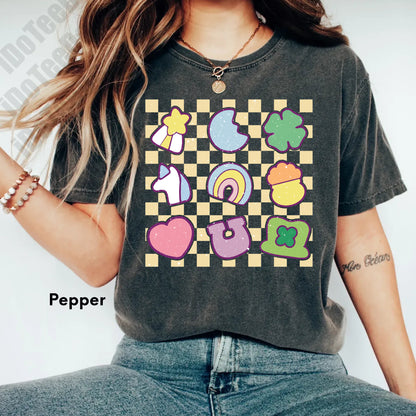 Comfort Colors® Lucky Charm Shirt,Shamrock Rainbow Shirt, St Patricks Day Shirt,St Patricks Shirt,Lucky Shirt,St Patty's Good Luck Shirt