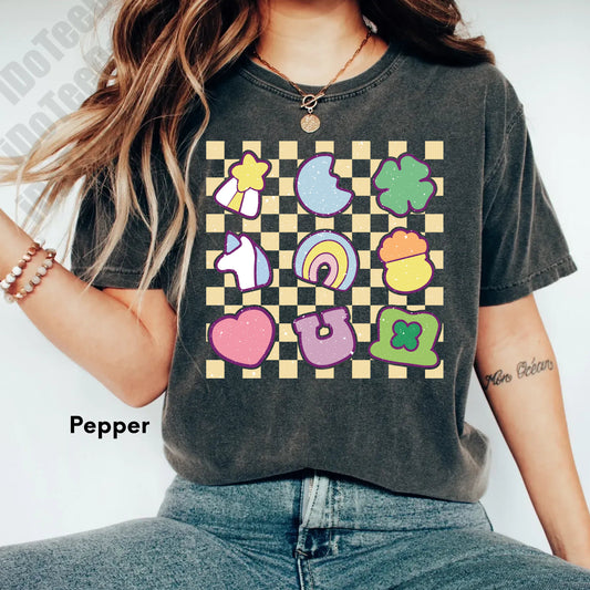 Comfort Colors® Lucky Charm Shirt,Shamrock Rainbow Shirt, St Patricks Day Shirt,St Patricks Shirt,Lucky Shirt,St Patty's Good Luck Shirt