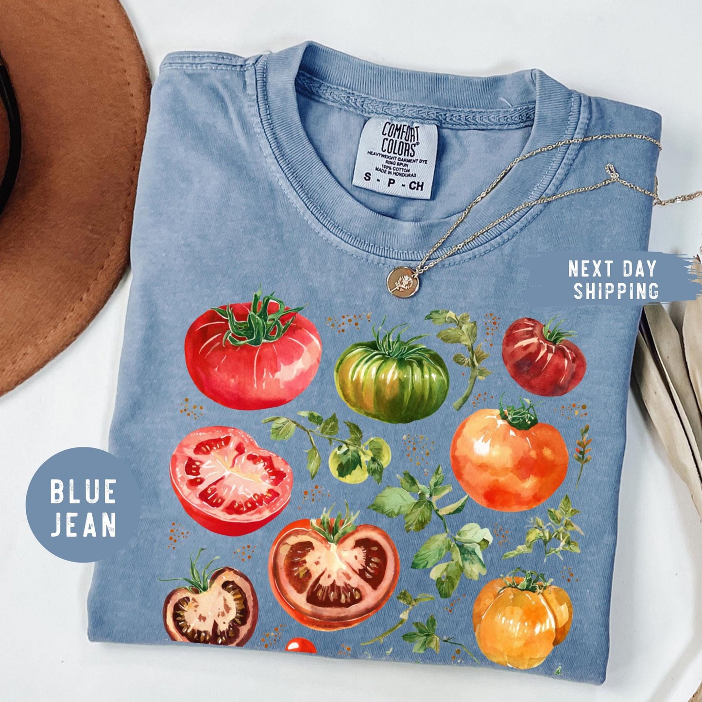 Comfort Colors® Tomato Shirt, Fruit Shirt, Botanical Shirt, Cottagecore Clothing Vegan Shirt,Vegetable Shirt,Aesthetic Clothes, Garden Shirt
