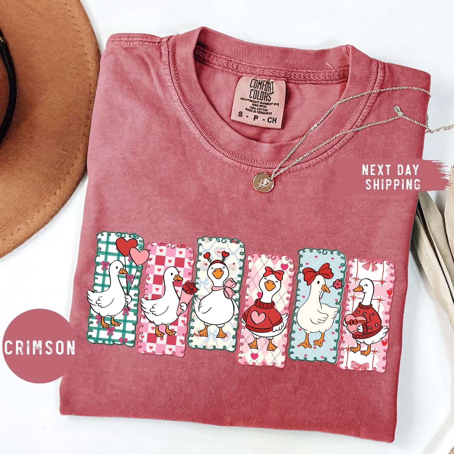 Comfort Colors® Just a Love Goose Valentine Day Shirt, Funny Valentine Shirt, Silly Goose Shirt, Cute Goose Lover Gift