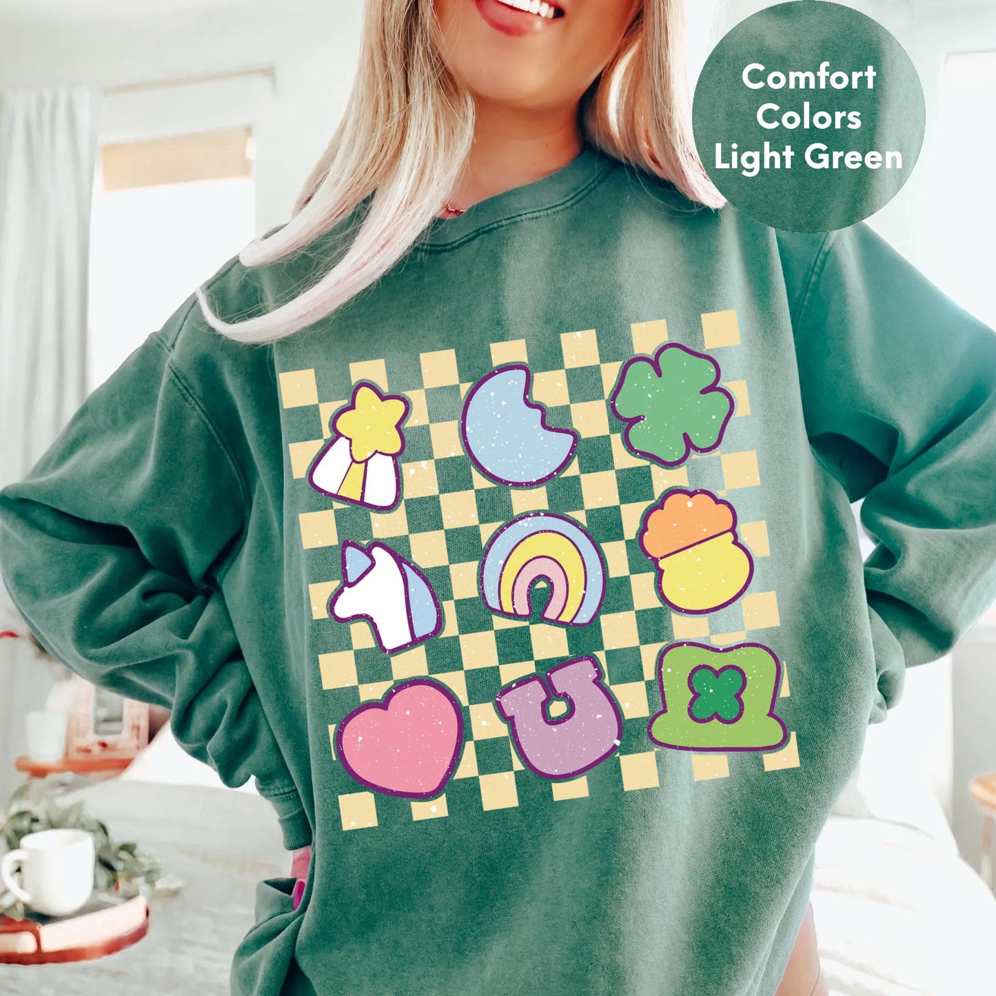 Comfort Colors® Lucky Charm Shirt,Shamrock Rainbow Shirt, St Patricks Day Shirt,St Patricks Shirt,Lucky Shirt,St Patty's Good Luck Shirt