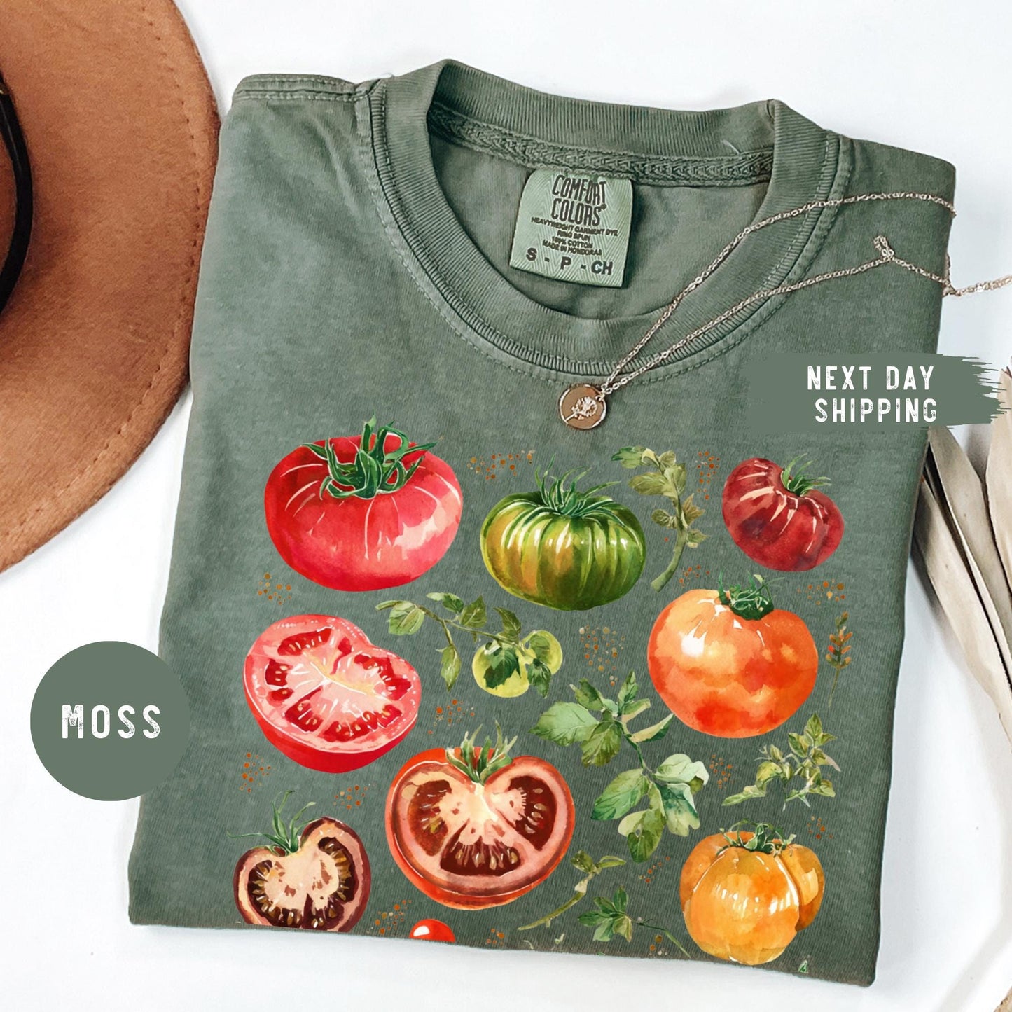 Comfort Colors® Tomato Shirt, Fruit Shirt, Botanical Shirt, Cottagecore Clothing Vegan Shirt,Vegetable Shirt,Aesthetic Clothes, Garden Shirt