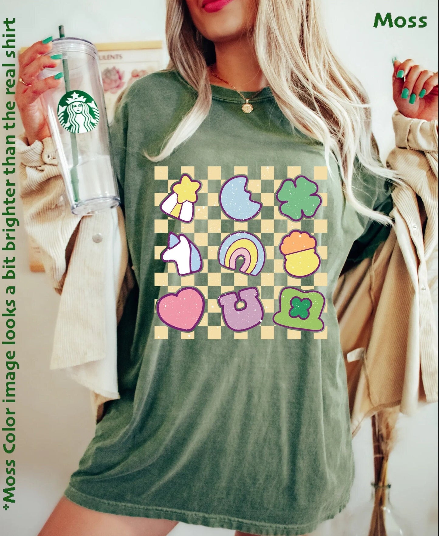 Comfort Colors® Lucky Charm Shirt,Shamrock Rainbow Shirt, St Patricks Day Shirt,St Patricks Shirt,Lucky Shirt,St Patty's Good Luck Shirt