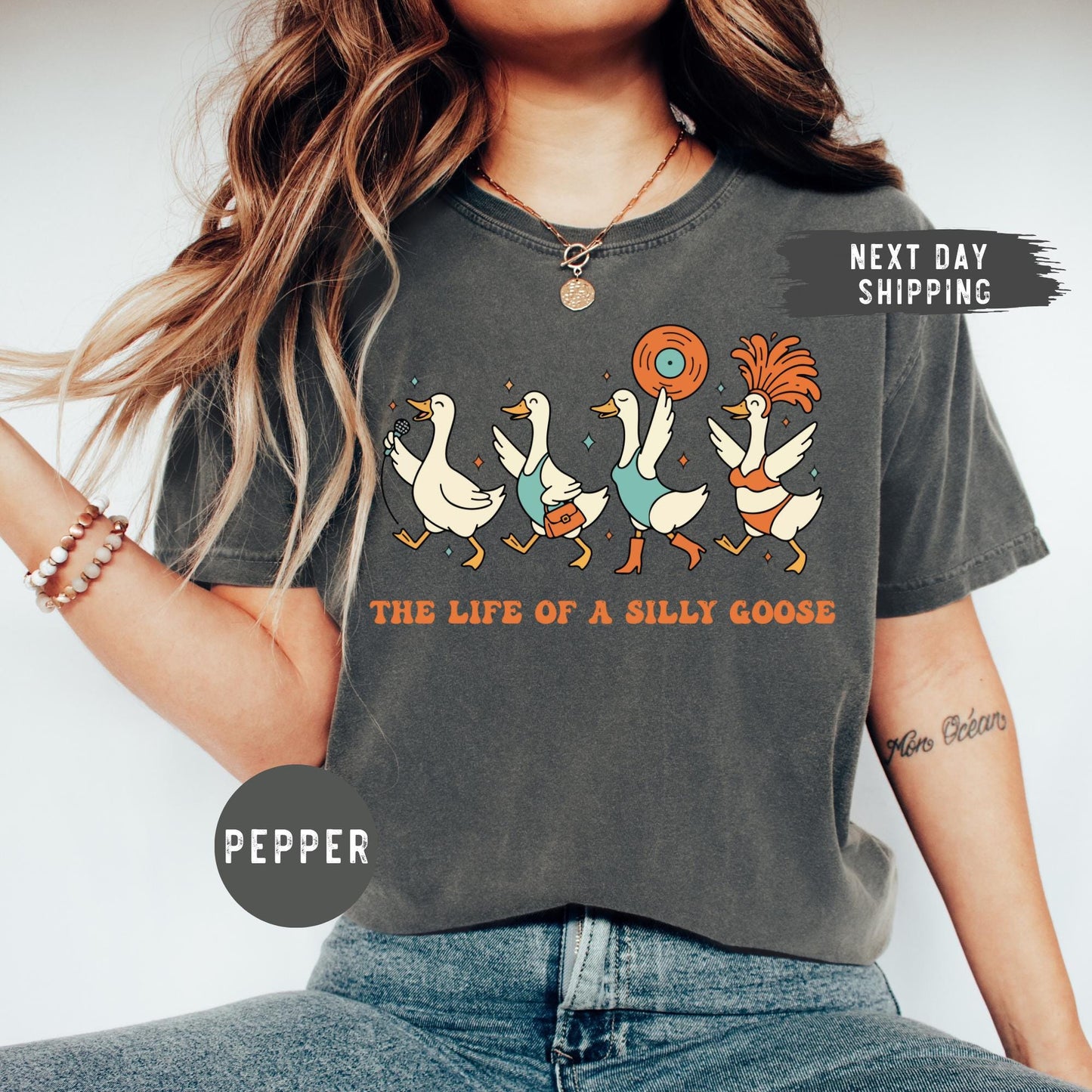 Comfort Colors® The Life of a Silly Goose Shirt Trendy Goose Lover Shirt Funny Goose Shirt Funny Animal Lover Shirt Funny Gift for Friend