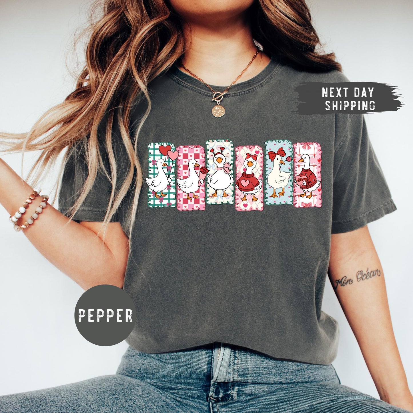 Comfort Colors® Just a Love Goose Valentine Day Shirt, Funny Valentine Shirt, Silly Goose Shirt, Cute Goose Lover Gift