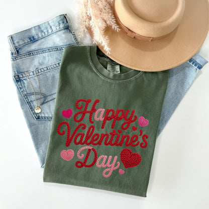 Comfort Colors® Happy Valentines Day Shirt Romantic Winter Sweatshirt