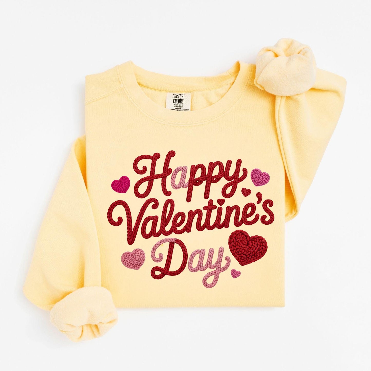 Comfort Colors® Happy Valentines Day Shirt Romantic Winter Sweatshirt