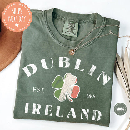 Dublin Ireland Comfort Colors Shirt - St Patricks Day Tshirt - Saint Patricks Day Tee - Womens Saint Patricks Day Gift
