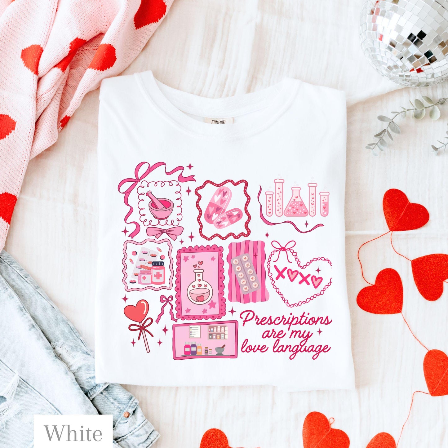 Pharmacy Valentine Funny Comfort Colors Shirt 100 Cotton