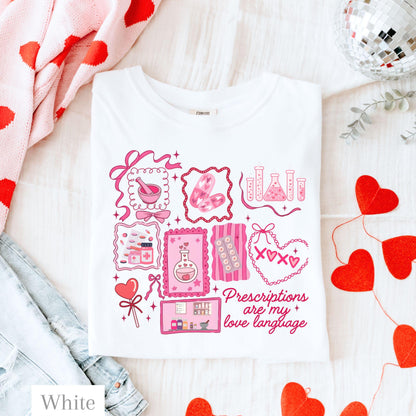 Pharmacy Valentine Funny Comfort Colors Shirt 100 Cotton