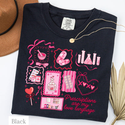Pharmacy Valentine Funny Comfort Colors Shirt 100 Cotton
