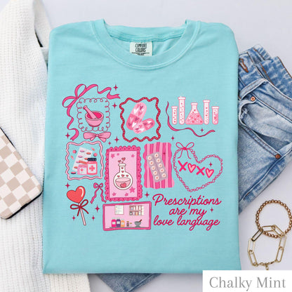 Pharmacy Valentine Funny Comfort Colors Shirt 100 Cotton