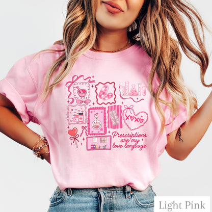 Pharmacy Valentine Funny Comfort Colors Shirt 100 Cotton