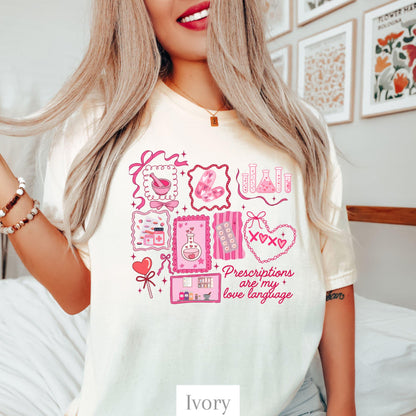 Pharmacy Valentine Funny Comfort Colors Shirt 100 Cotton