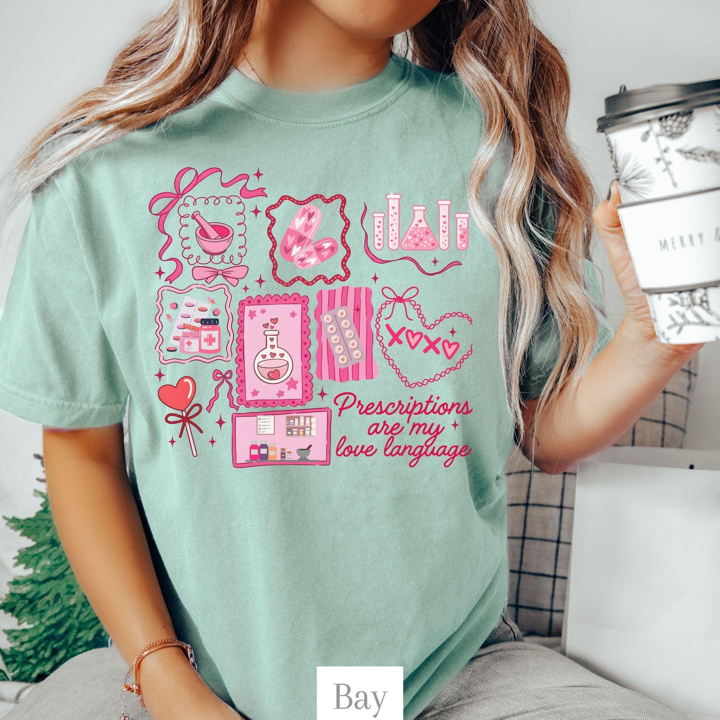 Pharmacy Valentine Funny Comfort Colors Shirt 100 Cotton