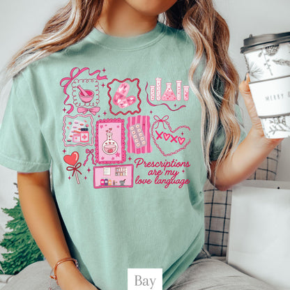 Pharmacy Valentine Funny Comfort Colors Shirt 100 Cotton