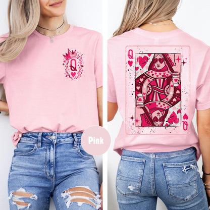 Queen of Hearts Shirt, Funny Valentines Day T-Shirt, Teacher Valentines Shirt, Nurse Valentines Tshirt Gift, Cute Mother's Day Gift