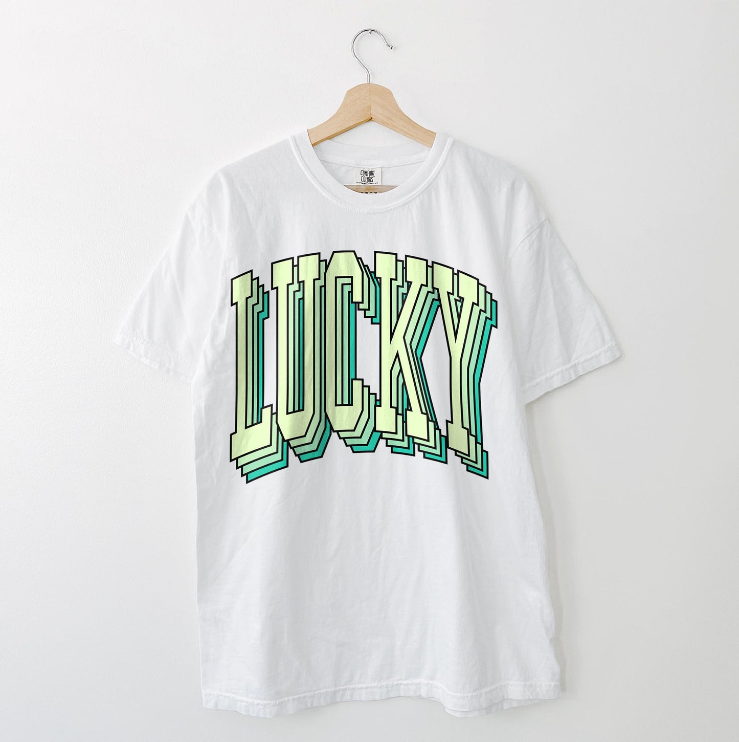 Retro Lucky T-Shirt Comfort Colors St Patricks Day Tee