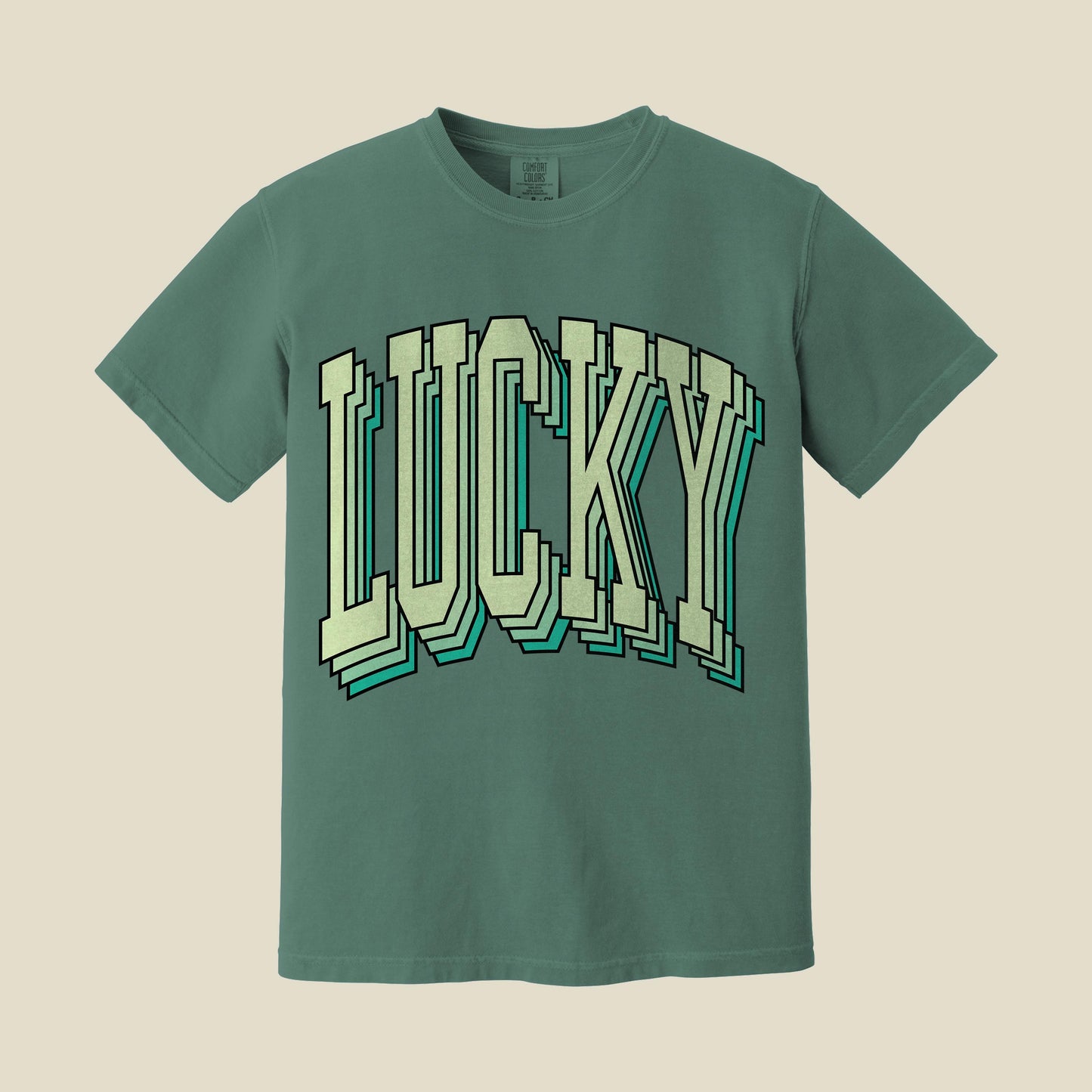 Retro Lucky T-Shirt Comfort Colors St Patricks Day Tee