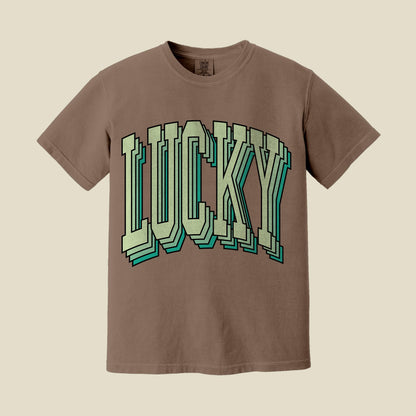Retro Lucky T-Shirt Comfort Colors St Patricks Day Tee
