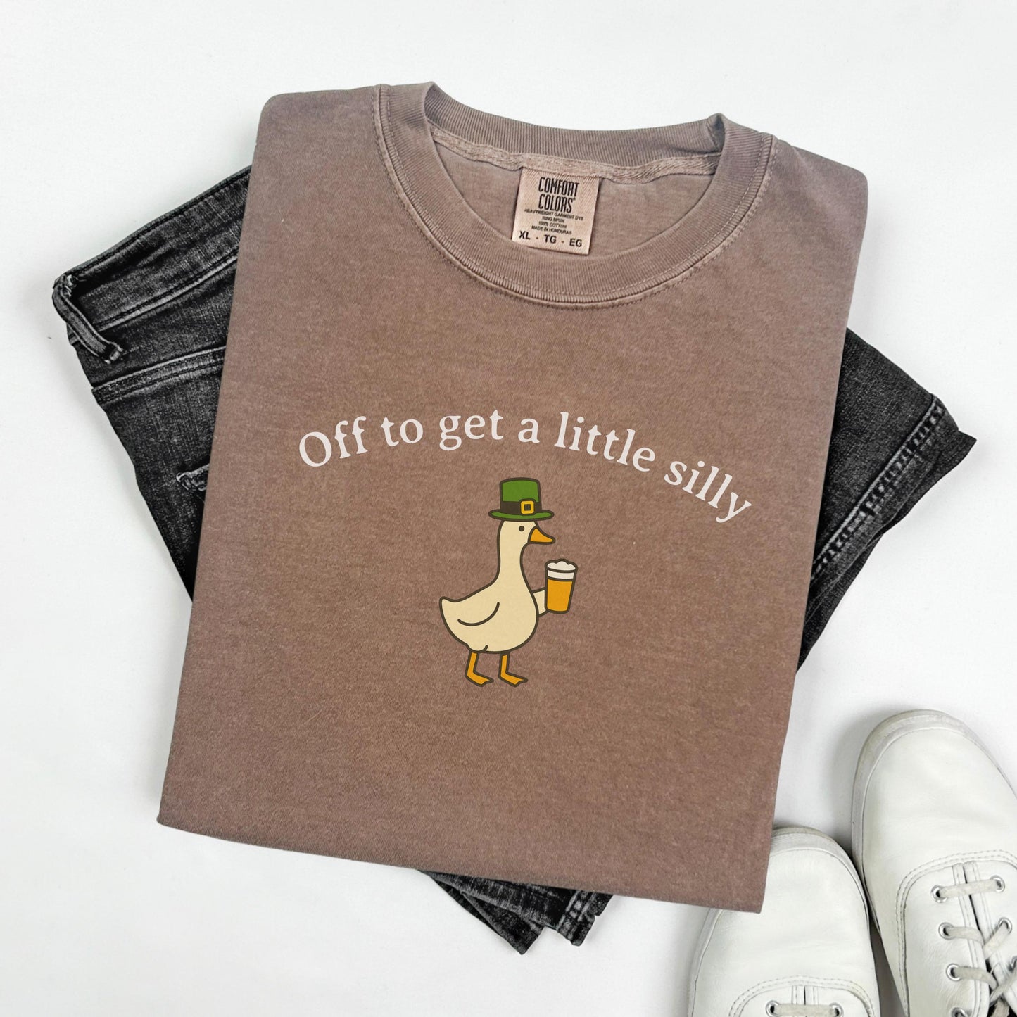 St Patricks Day Shirt, Comfort Colors St Paddys Day Goose T-Shirt, Funny Irish St Pattys Day Tee