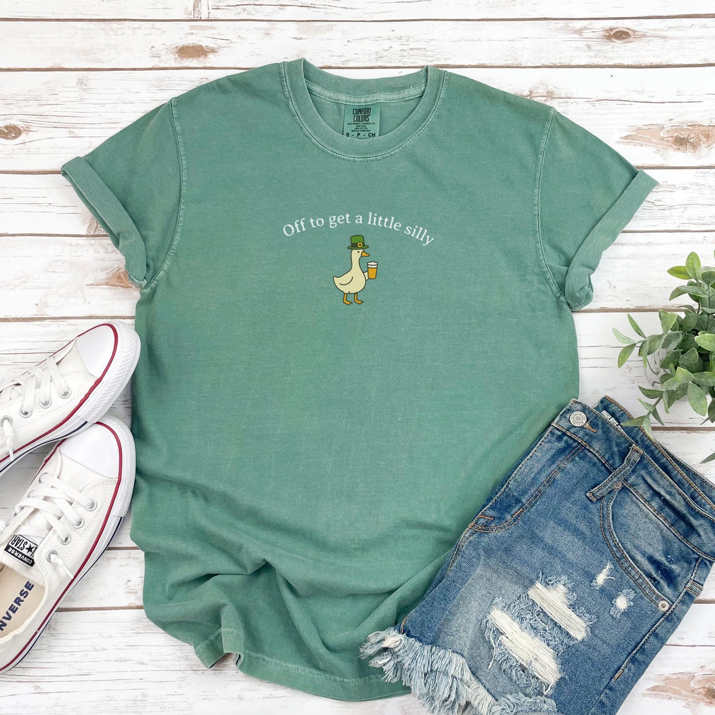 St Patricks Day Shirt, Comfort Colors St Paddys Day Goose T-Shirt, Funny Irish St Pattys Day Tee