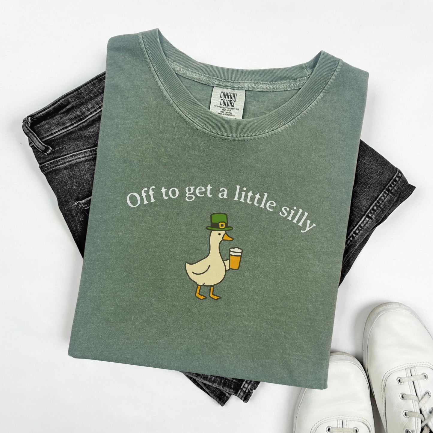 St Patricks Day Shirt, Comfort Colors St Paddys Day Goose T-Shirt, Funny Irish St Pattys Day Tee