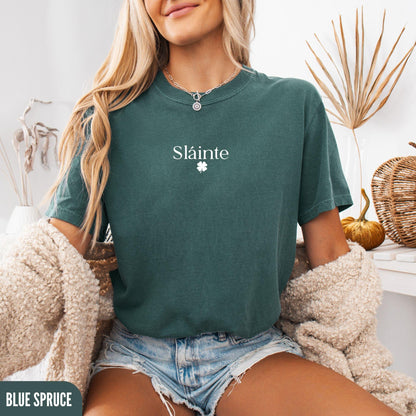 Slainte Shirt Comfort Colors St Patricks Day Lucky Tee