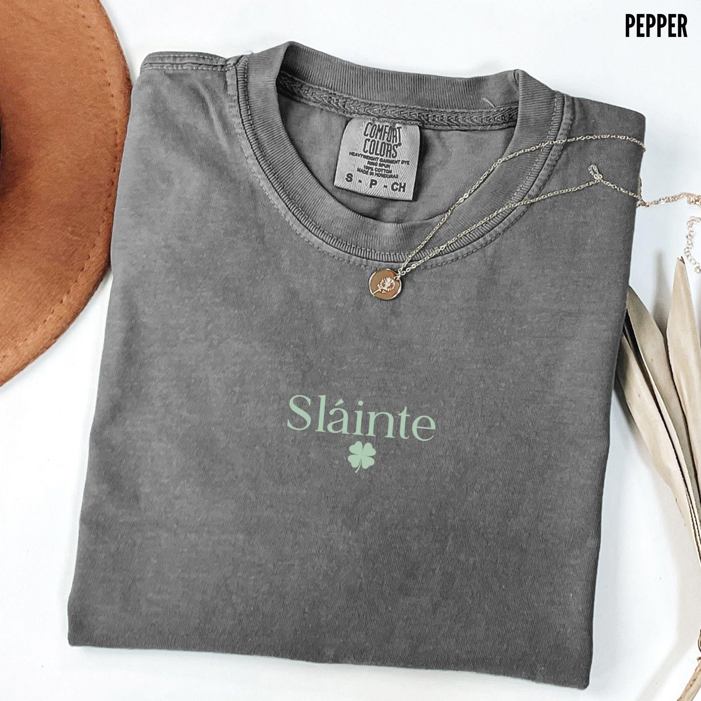 Slainte Shirt Comfort Colors St Patricks Day Lucky Tee