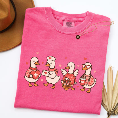 Valentines Day Nurse Shirt, Registered Nurse Heart TShirt, RN Nurse Love T-Shirt, Goose Nurse Tee, Comfort Colors Shirt, Nurse Appreciation