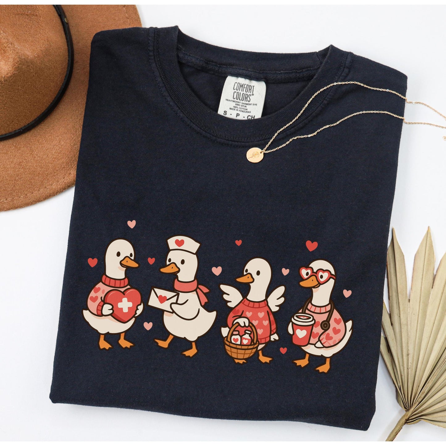 Valentines Day Nurse Shirt, Registered Nurse Heart TShirt, RN Nurse Love T-Shirt, Goose Nurse Tee, Comfort Colors Shirt, Nurse Appreciation