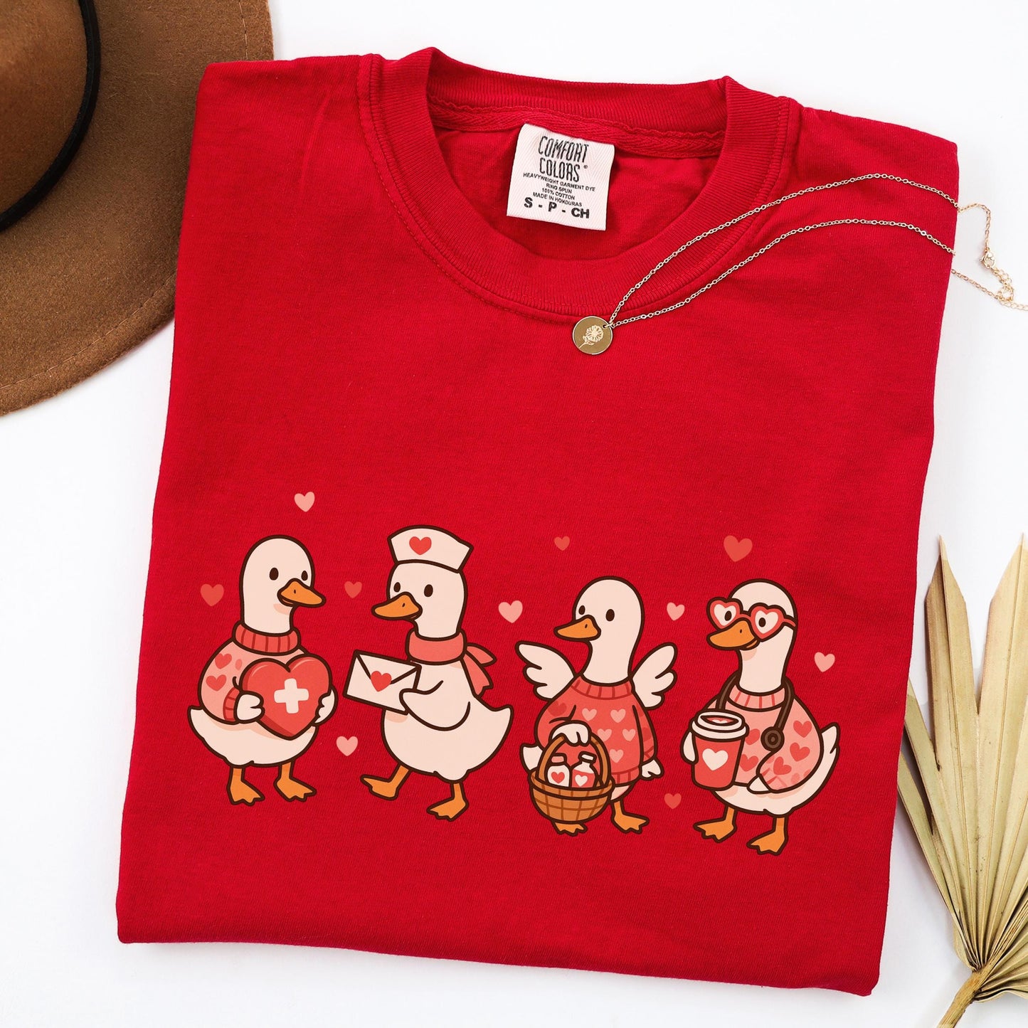 Valentines Day Nurse Shirt, Registered Nurse Heart TShirt, RN Nurse Love T-Shirt, Goose Nurse Tee, Comfort Colors Shirt, Nurse Appreciation