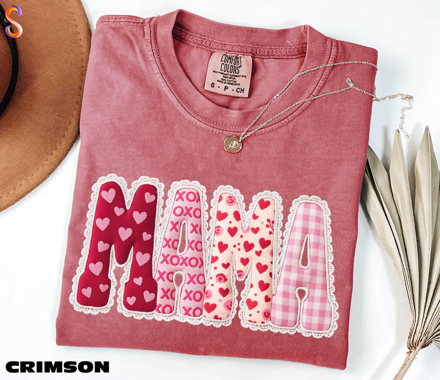 Valentines Mama Shirt, Mom Love Sweater, New Mom Gift Valentines Day Sweatshirt, Heart Tee, Mama Heart Shirt, Comfort Colors T-Shirt