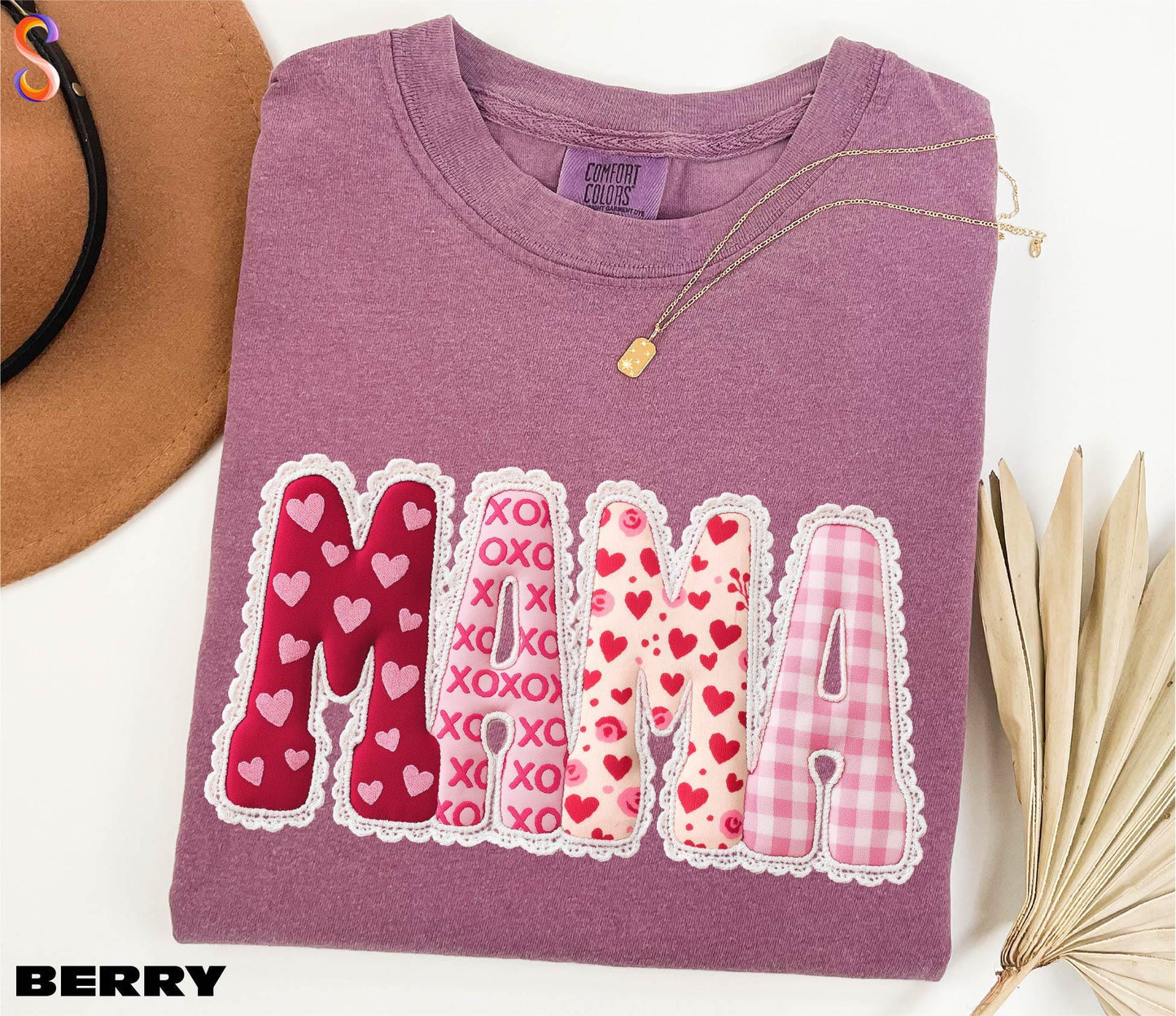 Valentines Mama Shirt, Mom Love Sweater, New Mom Gift Valentines Day Sweatshirt, Heart Tee, Mama Heart Shirt, Comfort Colors T-Shirt