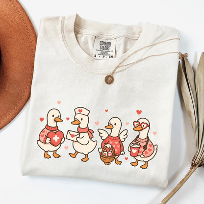 Valentines Day Nurse Shirt, Registered Nurse Heart TShirt, RN Nurse Love T-Shirt, Goose Nurse Tee, Comfort Colors Shirt, Nurse Appreciation