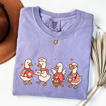 Valentines Day Nurse Shirt, Registered Nurse Heart TShirt, RN Nurse Love T-Shirt, Goose Nurse Tee, Comfort Colors Shirt, Nurse Appreciation