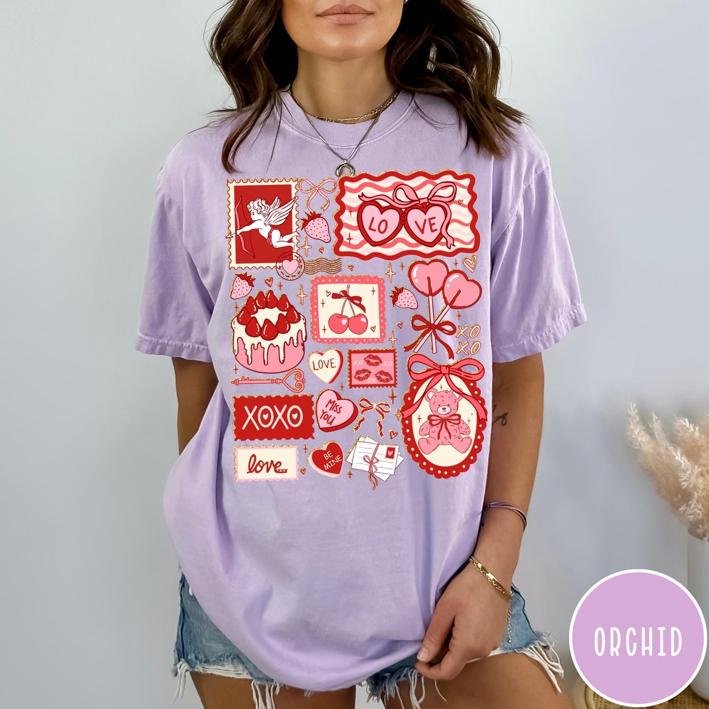 Valentine's Vintage Cards Comfort Colors® T-Shirt - Valentine Card Tee - Women's Trendy Tshirt